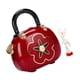thumbnail image 4 of Clockwork Music Box Rotary Dancing Girl Bag Shape Jewelry Box Decoration For Bedroom, Office, Study Organizer Desktop Ornaments Rojo Colco Estuche de música, 4 of 5