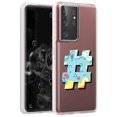 thumbnail image 1 of TalkingCase Slim Phone Case for Samsung Galaxy S21 Ultra 5G, S30 Ultra, (Not S21,S21+), Color Hashtag Print, Lightweight,Flexible,Soft, USA, 1 of 7