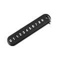 thumbnail image 2 of Car Key Ring Anti-lost Rubber Keyring Knitted Portable Chain Anti-lost Car Car Key Chain, Black Number Plate and White Keyring, 2 of 8