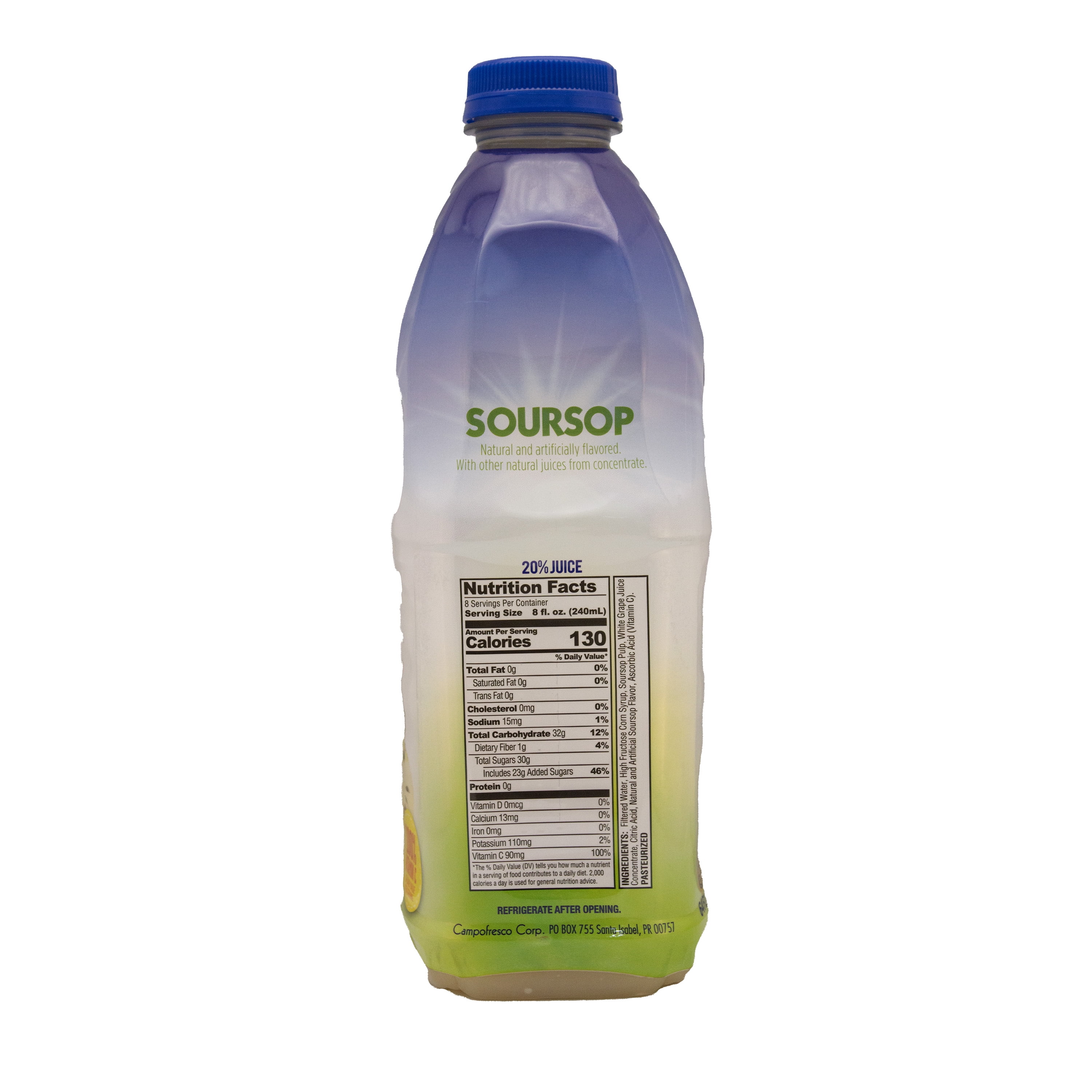 Lotus Soursop, Nectar Beverage, 100% Vitamin C, Plastic Bottle 64 fl oz