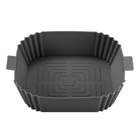 

Fovolat Air Fryer Silicone Pot Square|Reusable Food-grade Silicone Air Fryer Liners Baskets|Cooking Oven Accessories Silicone Bowl Baking Tray (Top 7.7 Inch / Bottom 6.5 Inch)