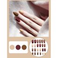 thumbnail image 2 of 120PCS Fake Nail Creative Solid Color False Nail Artificial Nail for Women, 2 of 10
