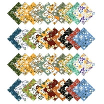 Soimoi Florals Print Precut 5-inch Cotton Fabric Quilting Squares Charm Pack DIY Patchwork Sewing Craft-Multicolor