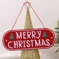 thumbnail image 5 of Moocorvic Merry Christmas Door Sign, Metal Merry Christmas Wall Decor sign, Christmas Hanging Sign for Front Door Decorations, 12x5 Inches, 5 of 9