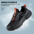 thumbnail image 5 of Women's Non-Slip Work Shoes Slip Resistant Nurse Food Service Restaurant Work Shoes Comfort Lightweight Casual Sneakers, 5 of 8