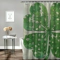thumbnail image 2 of Awypu Shower Curtain Set Hopyeer St.Patrick's Day Wish Lucky Blessing Quote Saying Waterproof Bathroom Curtain with Various Sizes White, 2 of 7