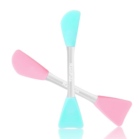 RamPula Cepillo de silicona para mascarilla facial, aplicador de mascarilla de barro facial, cepillo flexible para aplicar mascarilla facial, mascarilla para dormir, mascarilla de arcilla, loción corp
