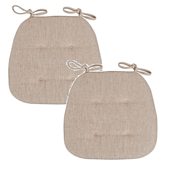 2Pcs Chair Cushions For U Shaped Dining Chairs Kitchen Chair Cushions With Ties Non Chair Pads For Dining Room Chairs Colorful Cushion 16.9X16.1X1.2"