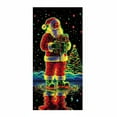 thumbnail image 5 of Virelaxpo Fluorescent Christmas Door Curtain with Light-Up Design - PVC Strip Door Cover for Festive Entrance and Black Light Party Decor, 5 of 7