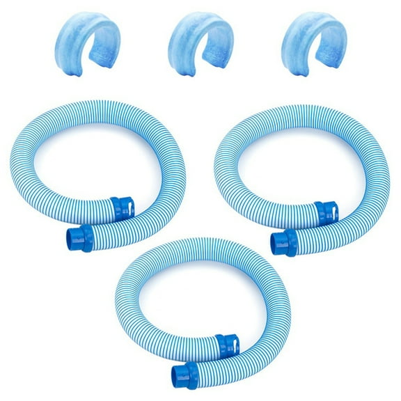 R0527700 Pool Cleaning Vacuum Hose,Lock Small Hose Replacement Parts for MX6,MX8 Swimming Pool Cleaner,3 * Pool cleaning hoses 3 * weighted blocks,Blue