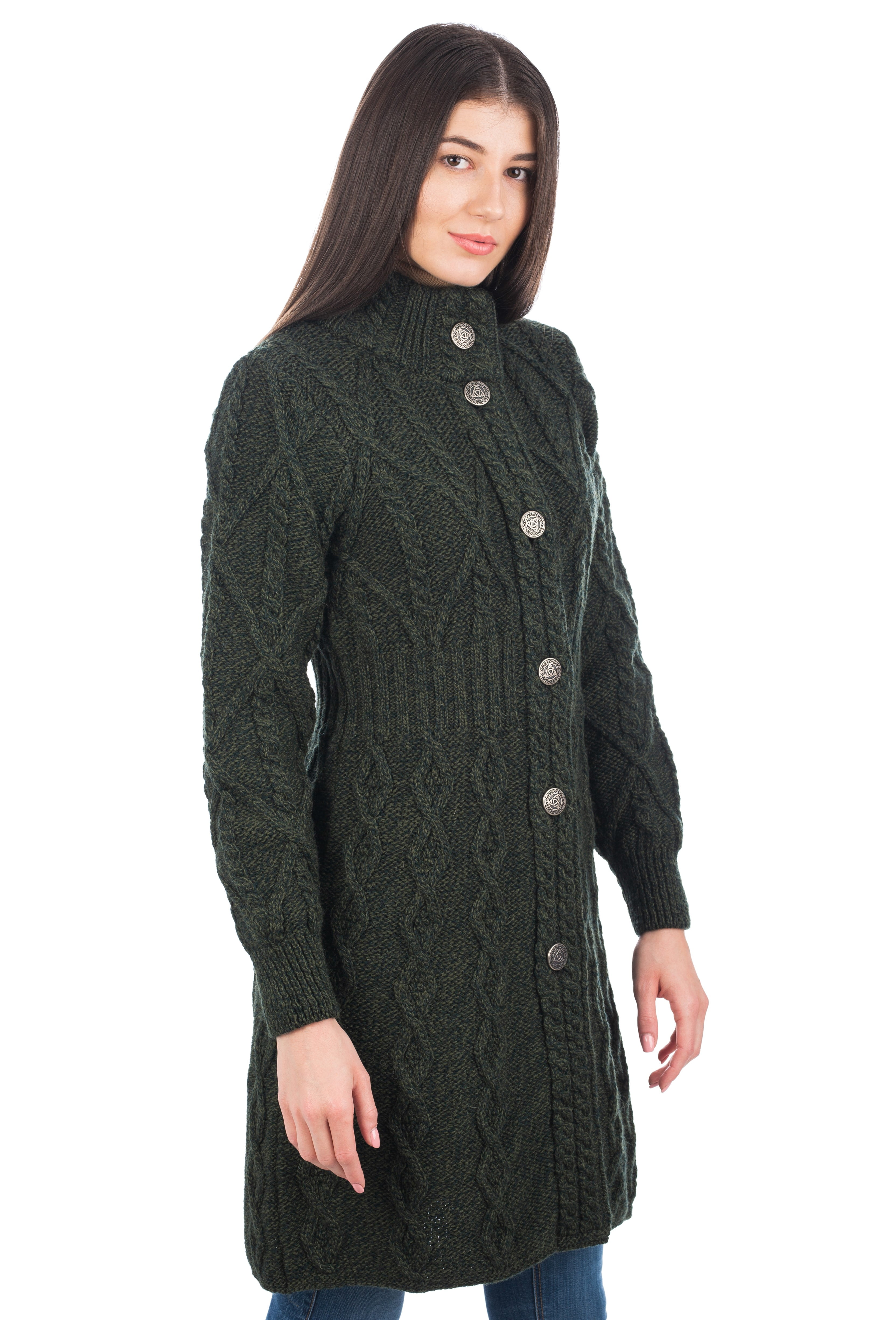 ladies black coatigan