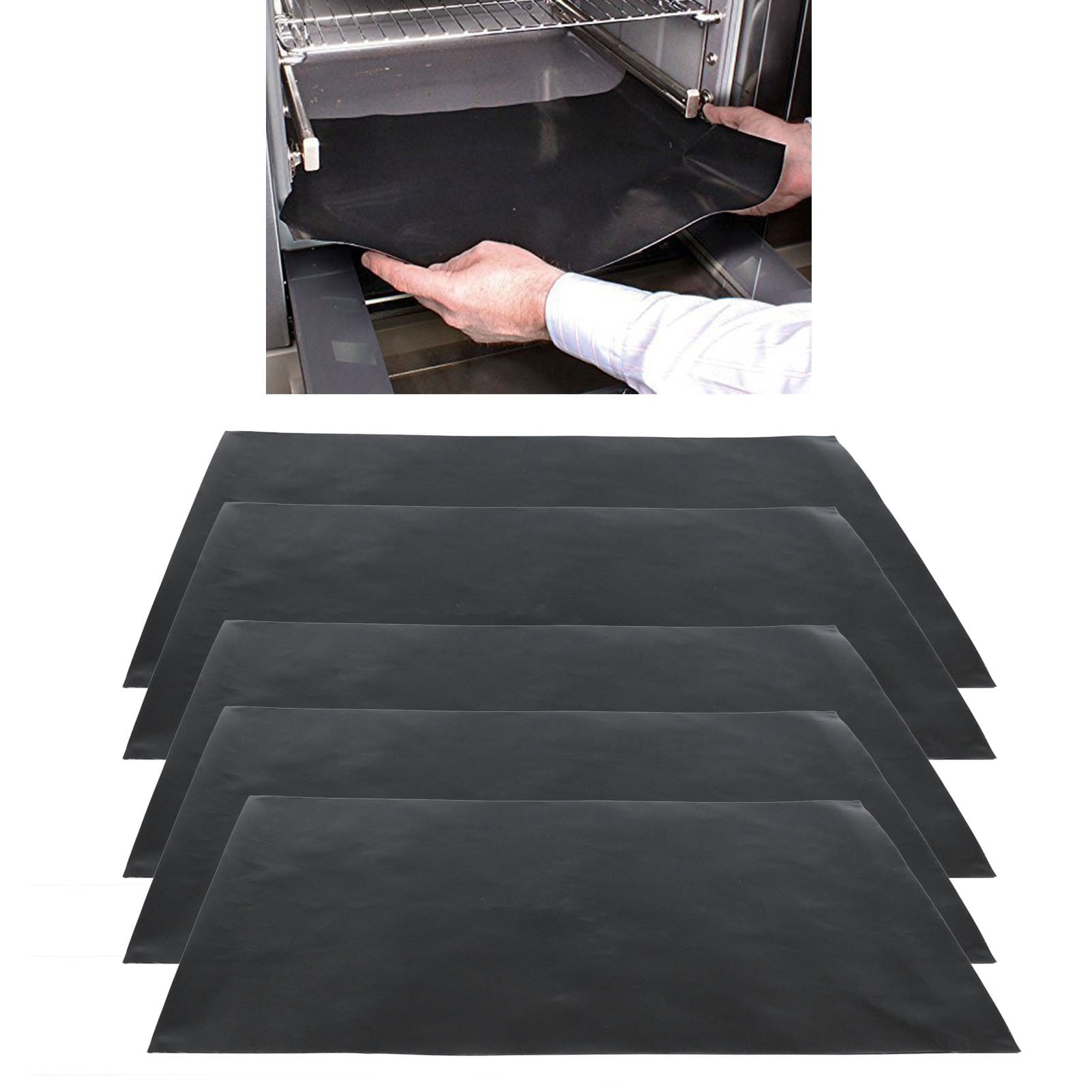 Oven Mat, Dishwasher Safe Excellent Heat Resistance 40x50cm Reusable Oven Liners Mats Non Stick  For Grilling For Baking For Kitchen