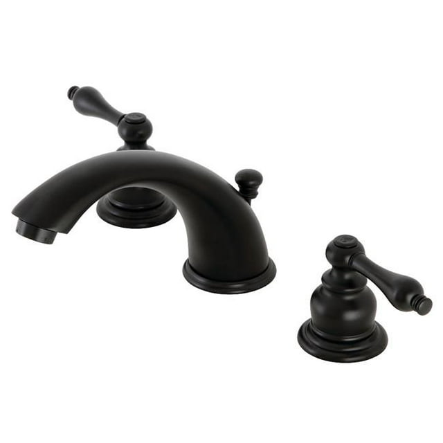 Kingston Brass KB970AL Robinet de Salle de Bain Victorienne Répandue&44; Noir Mat