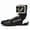 Black, variant on Men's Heavy-Duty High-Top Wrestling & Boxing Shoes - Full-Lace-Like Strap Closure, Anti-Slip Rubber Sole,  Cushioned Insole, Upper - Training Combat Boots for MMA, Karate, Martial Arts