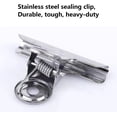thumbnail image 2 of Metal Bag Clips，Heavy Duty Stainless Steel Clips for Food, All-Purpose Air Tight Seal,Large Potato Chip Bag Clips - 2 Size Bag Clips Heavy Duty for Office School Home,12 Pack, 2 of 7