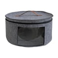 thumbnail image 2 of Caja De Almacenamiento Para Sombreros De Fieltro Con Tapa, Contenedor De Almacenamiento Para Dormitorio, Resistente, Portátil, Para Viajes, Gris L, 2 of 8