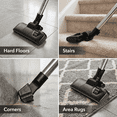 thumbnail image 2 of OVENTE Bagless Canister Vacuum Cleaner, 1200W Power Suction, Black ST2000 | 360° Swivel Hose with Telescoping Wand and Automatic Cord Rewind, Lightweight Cleaning Machine for Hard Floors and Carpets, 2 of 11