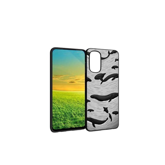 Compatible with Motorola Moto G Stylus 4G 2022 Phone Case, Whales-7 Case Men Women, Flexible Silicone Shockproof Case for Motorola Moto G Stylus 4G 2022