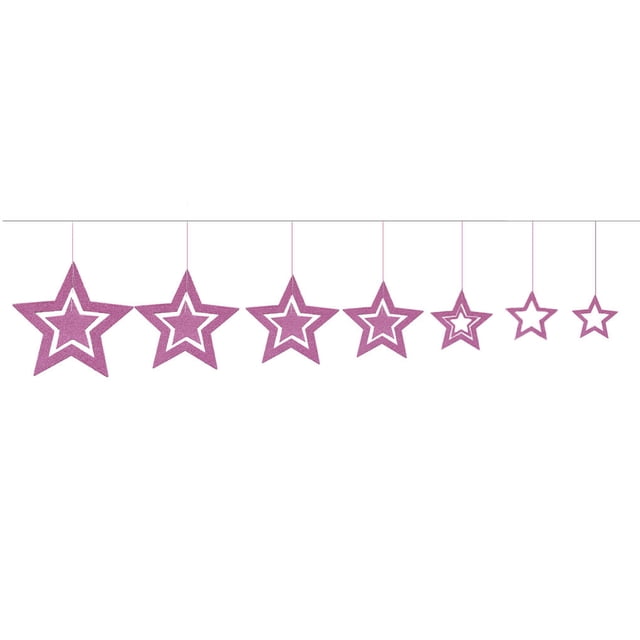 Banner de decoración dorada Advancent para pancarta colgante de fiesta de cumpleaños personalizada Rosa 7.4 pulgadas