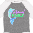 thumbnail image 4 of Inktastic Mermaid Vibes- mermaid tail Girls Long Sleeve Baby Bodysuit, 4 of 5
