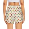 thumbnail image 3 of Picia Heart Polka Dot Pattern Women's 2 in 1 Athletic Running Shorts High Waisted Workout Casual Gym Sweat Shorts with Comfy Liner Zipper Pockets-XX-Large, 3 of 9