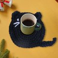 thumbnail image 3 of Flmtop 1PC Tricoté Tapis de Table au Crochet Dessin Animé Chat Set de Table Anti-Dérapant Coasters Coussin de Protection de Table Adapté pour les Décorations de Table à Manger, 3 of 10