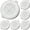 As shown 6PCS, variant on Microwave Potato Vegetable Fruit Chip Maker Set DIY Baking Pan Chip Tray