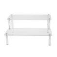 thumbnail image 5 of Transparent Ladder Perfume Makeup Cosmetic Figure Model Car Desktop Storage Ladder Display Stand , 2 Tier, 5 of 8
