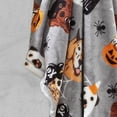 thumbnail image 2 of Way To Celebrate, Halloween Dogs Throw Blanket, Grey, 50" x 60", 1 Pack, 2 of 4