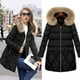 thumbnail image 1 of Chaqueta acolchada de algodón de invierno, abrigo de mujer de talla grande, abrigo de mm de grasa, abrigo de algodón acolchado con capucha de 200 kg de largo para mujer, 1 of 3