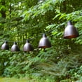 thumbnail image 2 of LumaBase Electric Cafe String Lights with 10 Brown Metal Domes, 2 of 7