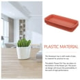 thumbnail image 3 of SEWCHICS Rectangular Drip Tray Red Plastic 4Pcs 15.6X6.7In Outdoor Use, 3 of 8
