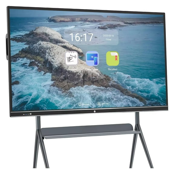 JYXOIHUB Smart TVs, 86 Inch All-In-One Touch Interactive Whiteboard Electronic Calendar, 4K UHD Wireless built-in camera Projection Player for Advertisin, office and Business