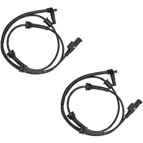 2X Front Driver Passenger Side ABS Wheel Speed Sensor Compatible With Fiat 500 12-19 68073058AB 68073058AA ALS2296