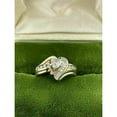 thumbnail image 2 of Women 2Ct Heart Cut Diamond Cluster Engagement Ring 14K Yellow Gold Plated, 2 of 4