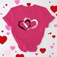 thumbnail image 2 of LSLJS T Shirts for Women Plus Size Crewneck Basic Tees Tops Casual Cute Valentine's Day Heart Print Tee Shirts, Gifts for Women, S-3XL, 2 of 6