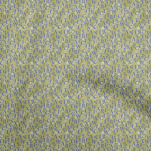 oneOone Rayon Olive Green Fabric Text Sewing Craft Projects Fabric Prints By Yard 56 Inch Wide