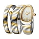 thumbnail image 1 of Reloj de pulsera de tres círculos con diseño de serpiente y espíritu de serpiente personalizado a la moda, 1 of 5