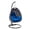 Blue, variant on LeisureMod Charcoal Wicker Indoor Outdoor Bedroom Patio Hanging Egg Swing Chair with Stand and Cushion Dark Green