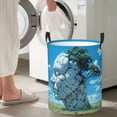 thumbnail image 5 of Fotbe Cracked Earth Head Tree Pattern Laundry Basket with Handles, Waterproof Large Laundry Hamper, Wash Bag for Corner Dorm, Rolling Laundry Basket with Handles-Medium, 5 of 6