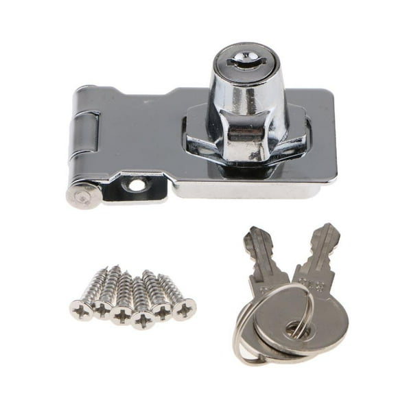 Cerradura de puerta con punto principal, llave, cerrojo de seguridad, dispositivo antirrobo, cerradura de hebilla 2.5 inch