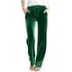 thumbnail image 3 of RKSTN Velvet Wide Leg Pants for Women Oversized Drawstring Elastic Waisted Straight Leg Velour Pant Womens Casual Solid Plus Size Relaxed Fits Loose Comfortable Velvet Jogger Trousers with Pockets, 3 of 7