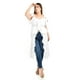 thumbnail image 4 of Blusa larga con volantes Roman Fashion/ Tallas Extras, 4370 (Blanco) blanco 38, 4 of 5