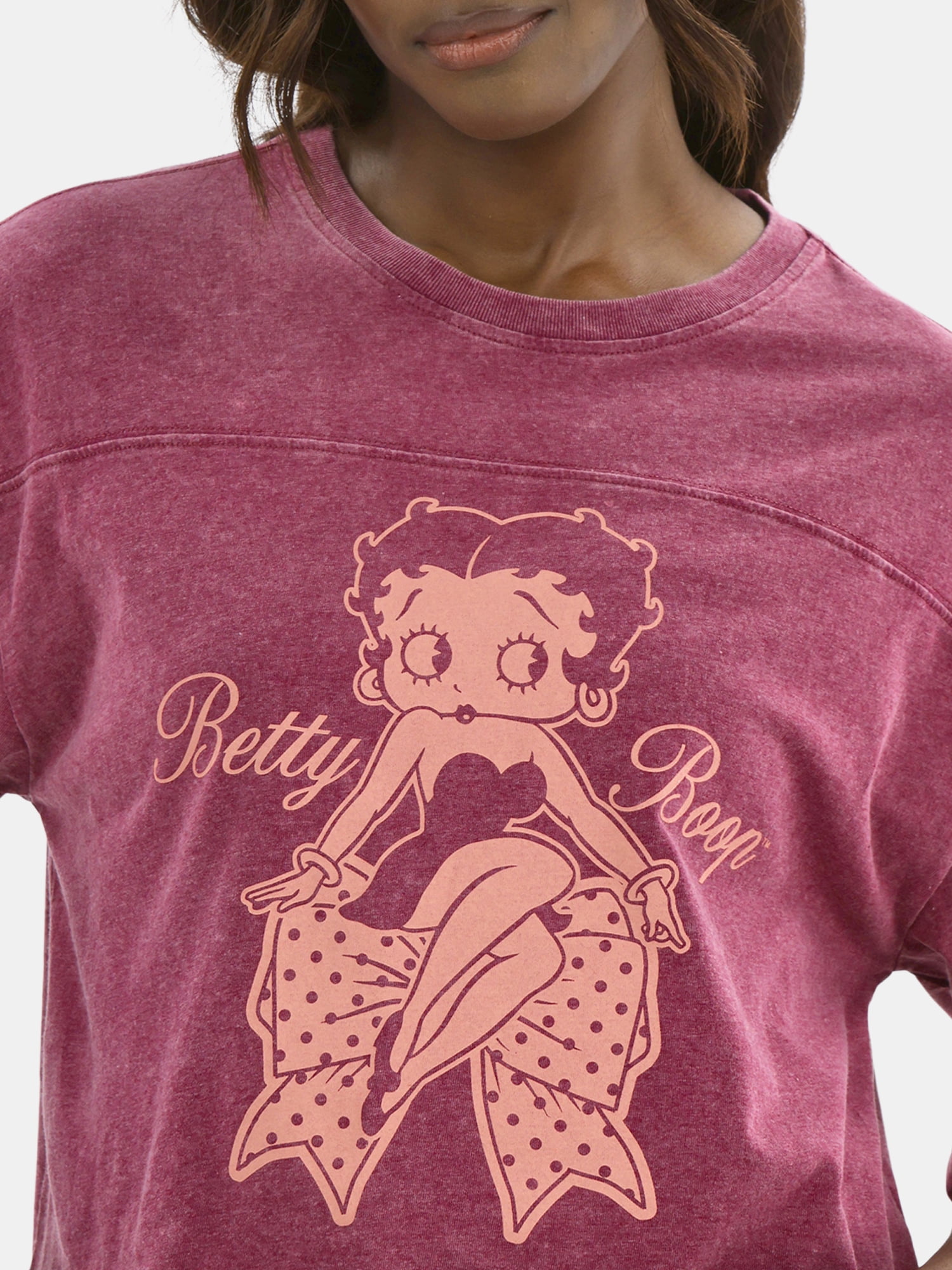 Betty Boop Women’s Graphic Skimmer Tee, Sizes XXS-2XL