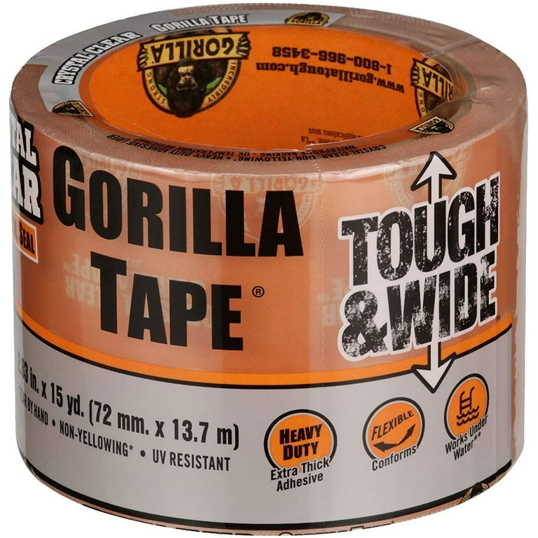Gorilla Crystal Clear Double-Sided Super Glue Tape 5/8 inx20 ft