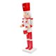 thumbnail image 2 of Cascanueces de madera de 9,84'' de alto, adorno decorativo para Navidad. sombrero rojo, 2 of 9