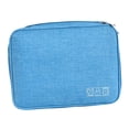 thumbnail image 4 of TISHITA Electronic Organizer Shockproof Waterproof for Card Earphone Wire Charger Blue, 4 of 6