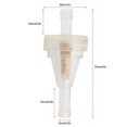 thumbnail image 5 of Motorcycle Inline Gas Filter Kit with Copper Core for Dirt Bike ATV UTV Snowmobile with 1/4in (6.3mm) Fuel Pipe, 5 of 5