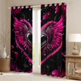 thumbnail image 2 of Feelyou Love Heart Black Out Curtains, Valentines Day Curtains Pack of 2 (42x63 Each), 2 of 6