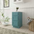thumbnail image 2 of Vanity Art 15" W Plywood Freestanding Single Base 3 Drawers Storage Cabinet, 2 of 9